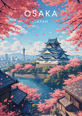 Osaka Castle Cherry Blossoms