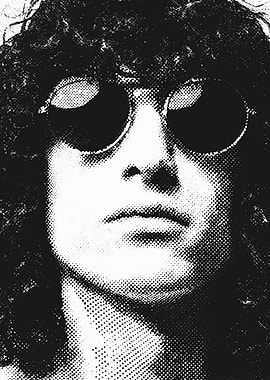 Joey ramone Retro Portrait