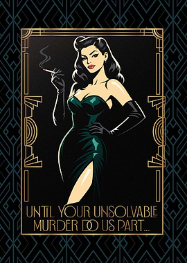 Art Deco Femme Fatale Smoking
