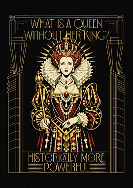 Queen with Scepter and Crown