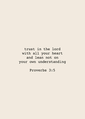 Proverbs 3:5 Bible Verse