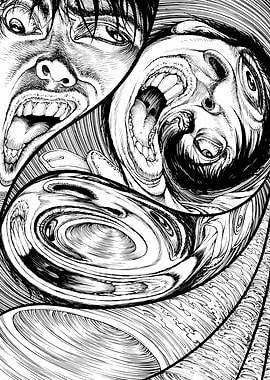 Distorted Faces in Black and White