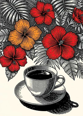 Tropical Hibiscus Coffee