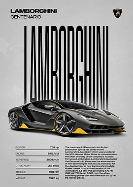 Lamborghini Centenario Sports Car
