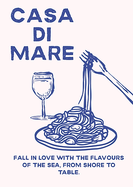 Casa Di Mare Italian Restaurant Poster