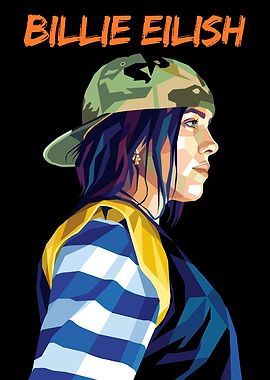 Billie Eilish Pop Art Portrait