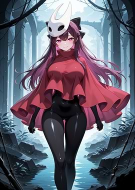 Anime Girl in Hornet Mask