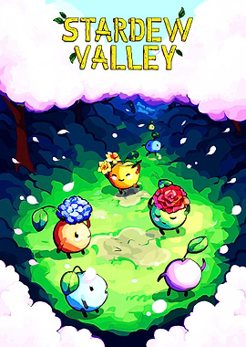 Stardew Valley Characters in a Forest