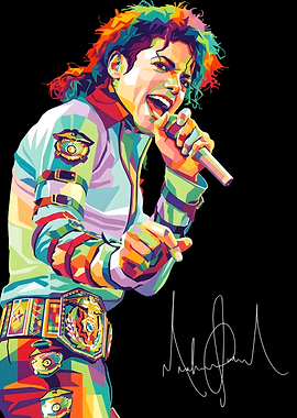 Michael Jackson Pop Art Portrait