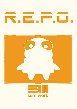 R.E.P.O. Cute Character Logo
