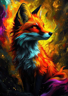 Fiery Fox Portrait