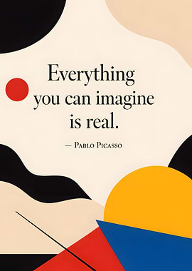 Pablo Picasso Quote Art
