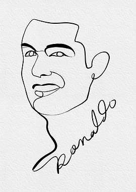 Cristiano Ronaldo Line Art