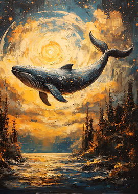 Whale in a Cosmic Sky