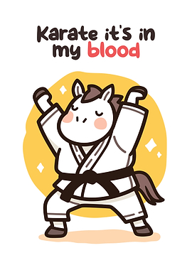 Karate Horse in Gi