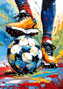 Soccer Player with Ball