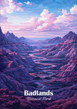 Badlands National Park Poster