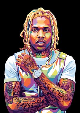 Pop Art Portrait of Lil Durk