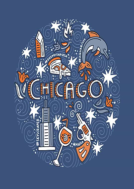 Chicago Themed Illustration