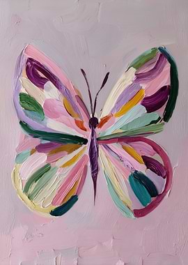 Colorful Butterfly Painting