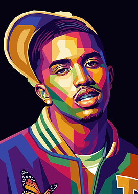 Colorful Portrait of a King Combs