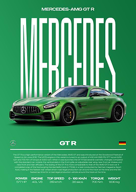 Mercedes-AMG GT R Car Poster