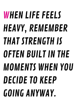 Strength in heavy moments