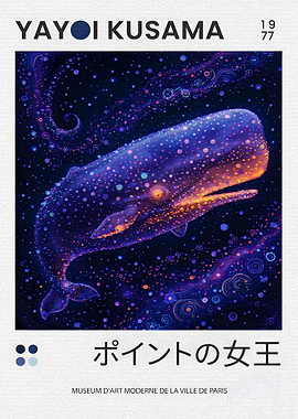Yayoi Kusama Whale Painting