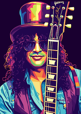 Pop Art Portrait of Slash