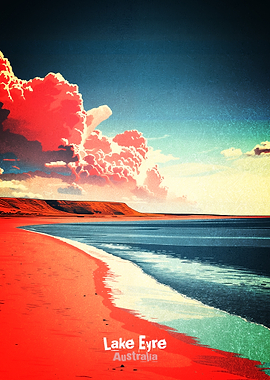 Lake Eyre Australia Poster Poster