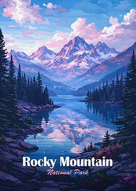 Rocky Mountain National Park Landscape