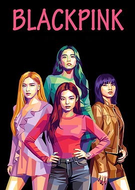 Blackpink K-Pop Group Portrait