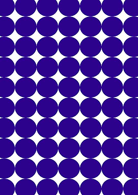 Seamless Pattern of Blue Circles