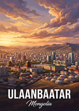 Ulaanbaatar Mongolia Cityscape