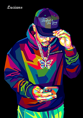 WPAP Portrait of Luciano