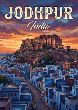 Jodhpur India Cityscape Painting