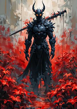 Dark Knight in Red Forest