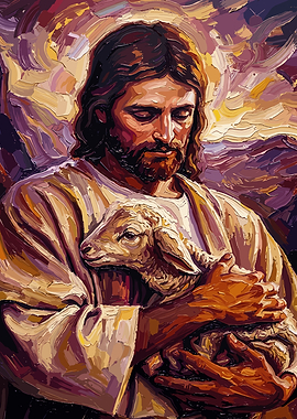 Jesus Holding a Lamb