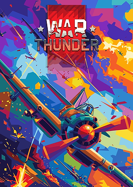 War Thunder Airplane Combat Art