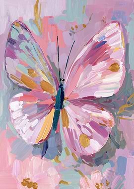 Abstract Butterfly Painting