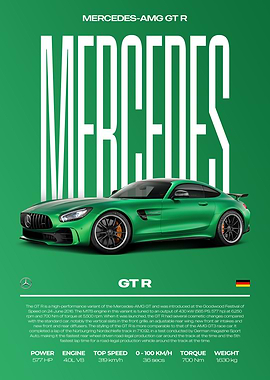 Mercedes-AMG GT R Car Poster