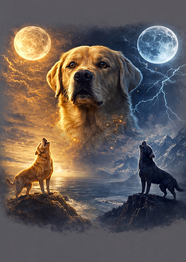 Labrador Retriever Howling