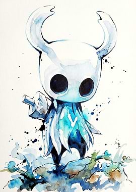 Watercolor Painting of The Knight