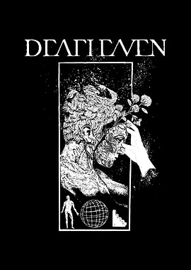 Surreal Statue and Text Art