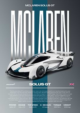 McLaren Solus GT Concept Car Poster