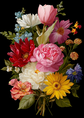 Vintage Floral Bouquet