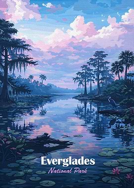Everglades National Park Vintage Poster
