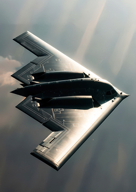 B-2 Spirit Stealth Bomber in Flight