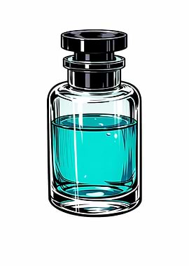 Cyan Designer Fragrance Flacon