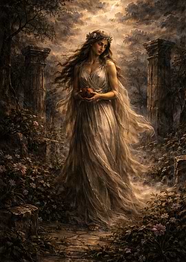 Persephone in the Underworld Garden
